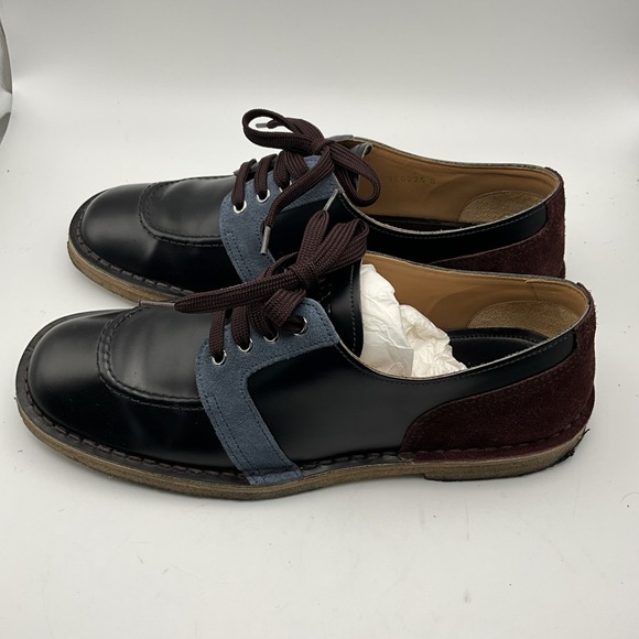 Prada Other - Prada Men's Size 8 Leather Suede Colorblock Lace Up Oxford Shoes Italy